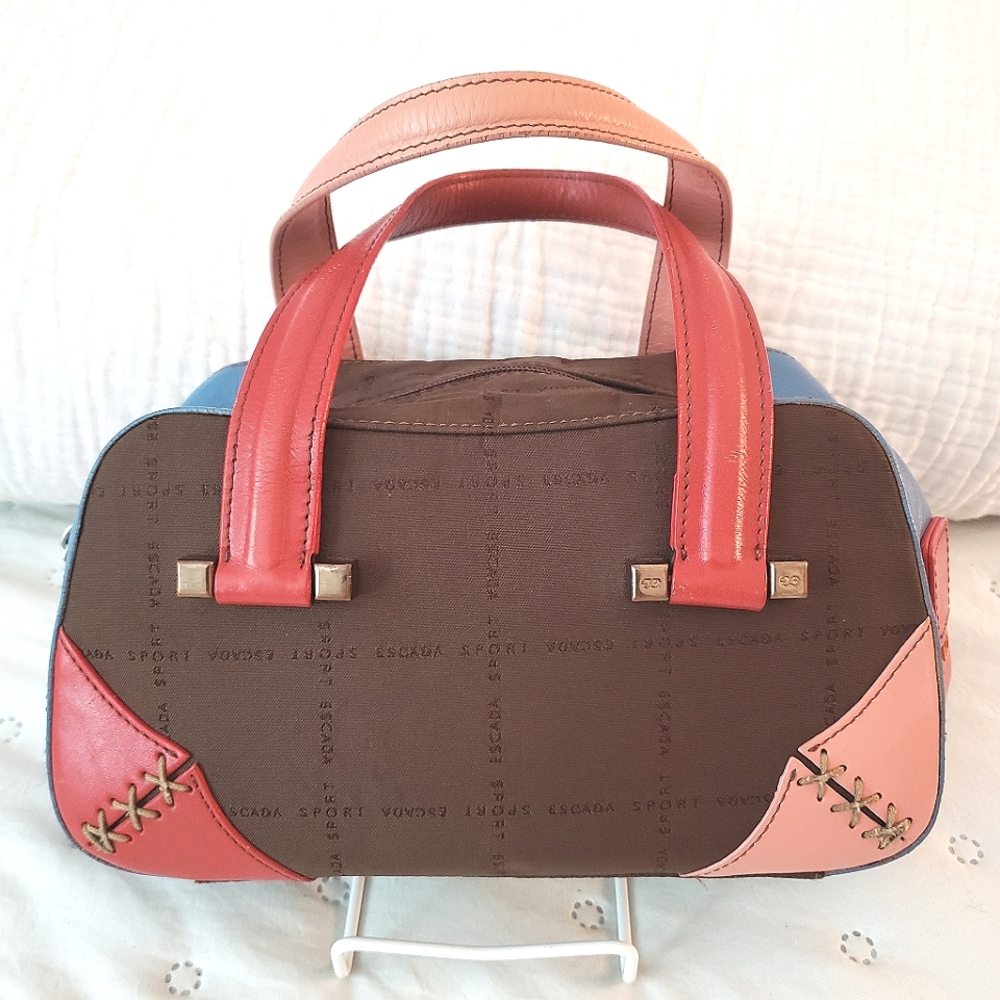 Escada Colorblock Mini Bowler handbag - Picture 2 of 12